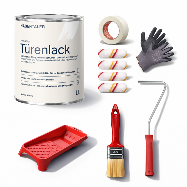 Türenlack im Set in RAL 8016 - Mahagonibraun