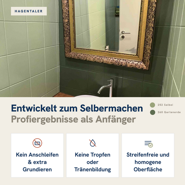 Fliesenlack + GRATIS Werkzeugset