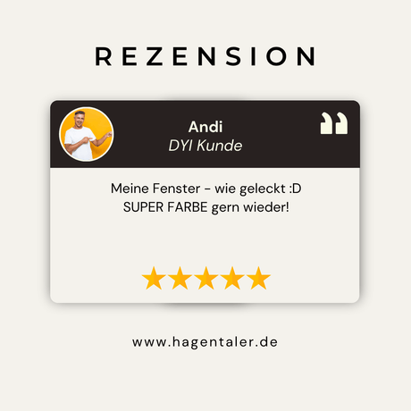 Der Kräftige - Fensterlack - Hagentaler