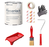 Fliesenlack im Set in RAL 3003 - Rubinrot - Hagentaler